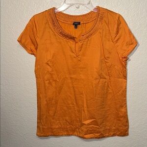 Talbots Vibrant Orange Short Sleeve Tee Size- M